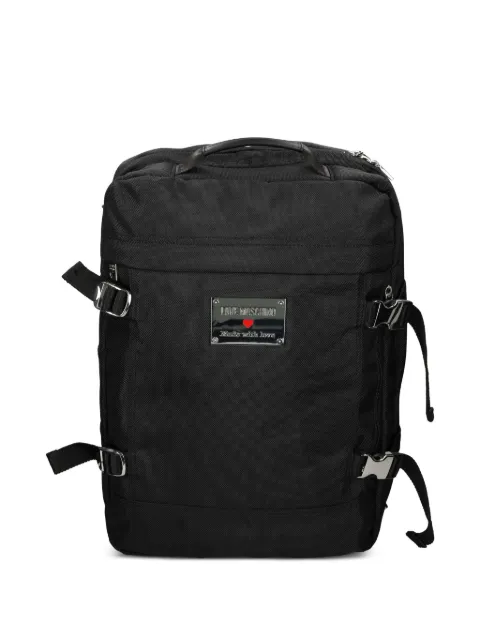 Love Moschino logo-plaque backpack Black JC4200PP1NLN1