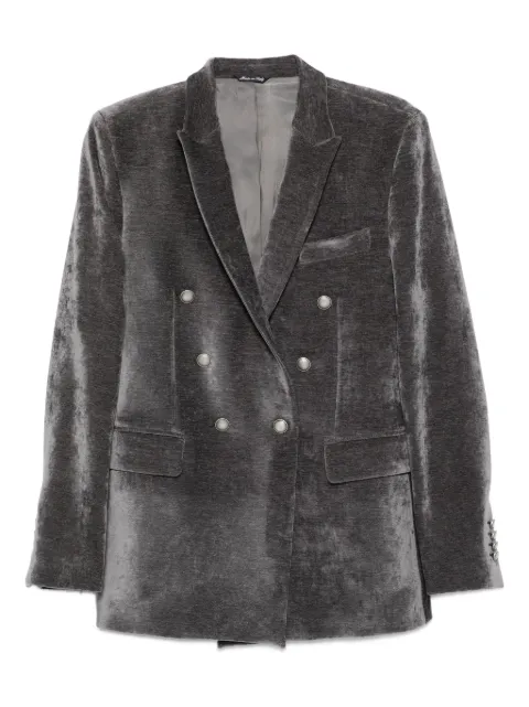 Reveres 1949 double-breasted velvet jacket Grey 540565217100610