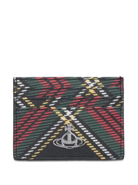 Vivienne Westwood plaid card-holder Black 54030006WS0022N302