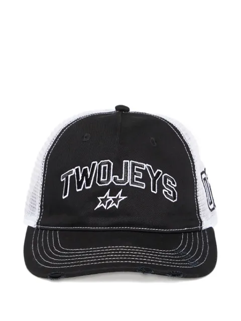 TWOJEYS distressed-mesh trucker cap Black 31441580000