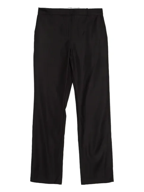 JOSEPH wool straight-leg trousers Black 162411