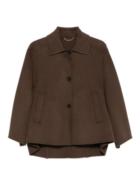 Seventy high-low buttoned-up jacket Brown CP0565150973