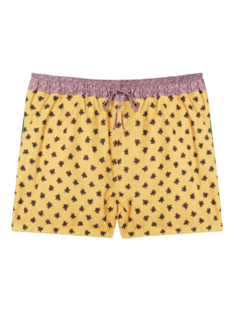 Donde Esteban star-print swim shorts Yellow D5SWSH552