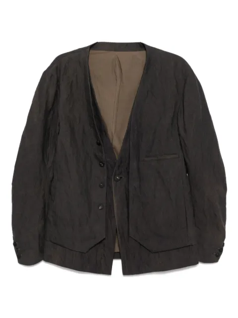 Devoa single-breasted jacket Grey JKKVWAI
