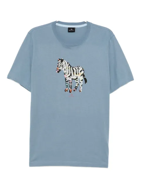 PS Paul Smith graphic-print cotton T-shirt Blue M2R011RTP5410