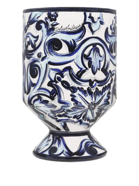 Dolce & Gabbana medium Outdoor vase (58cm x 37cm) Blue TCC031TCAC1
