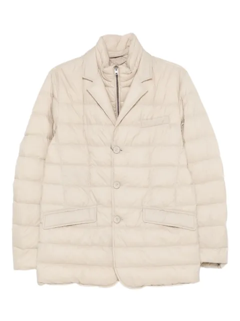 Herno quilted button-fastening jacket Neutrals PI001ULE12456Z1985