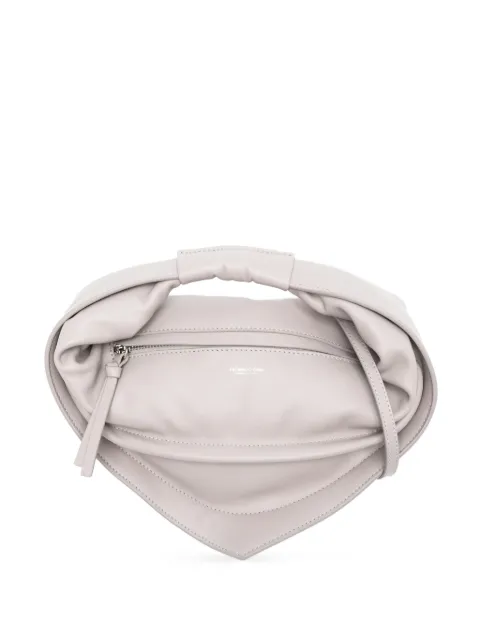 FEDERICO CINA mini Tortellino twisted handle tote bag Grey FCS25MDTB0101