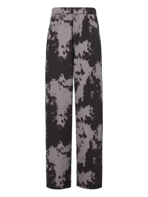 FENDI animal-print five-pocket jeans Grey FLP833AVF5F0GME