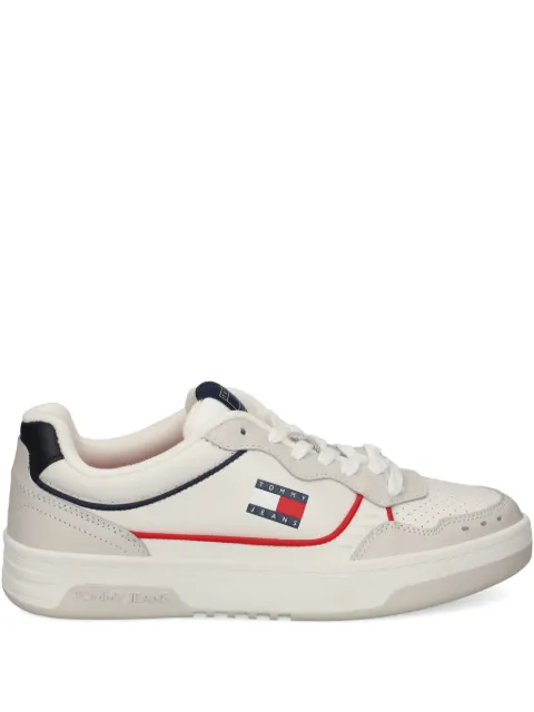 Tommy Jeans leather logo sneakers White EM0EM01585