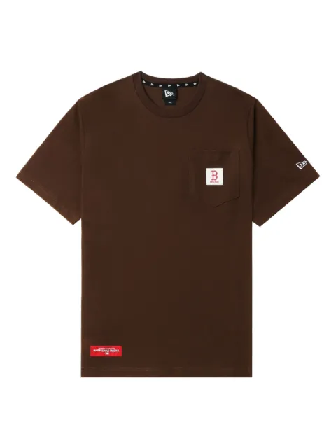 NEW ERA CAP pocket-detail T-shirt Brown NERTEM00244Z