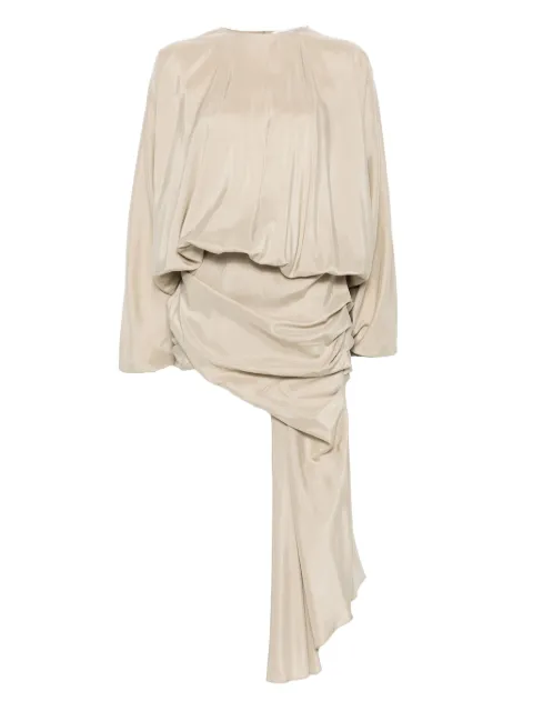 Christopher Esber draped silk dress Neutrals 25023479
