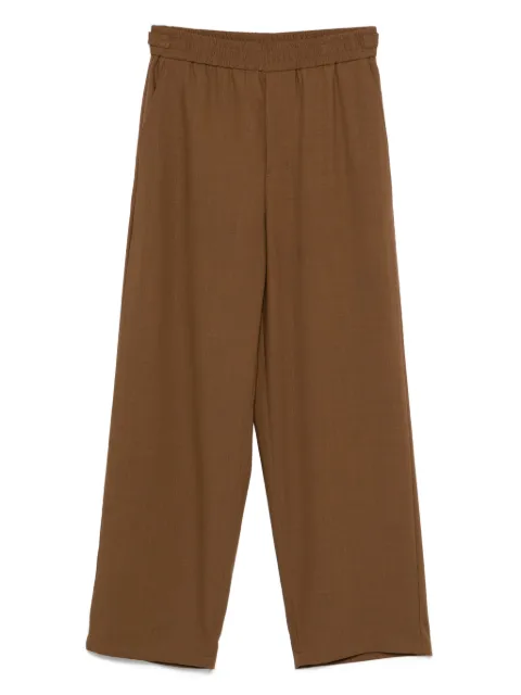 AMI Paris elastic-waist trousers Brown HTR827WV0066