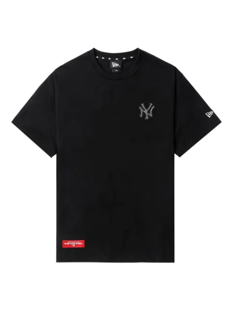 NEW ERA CAP rhinestone-embellished logo T-shirt Black NERTEM00245X
