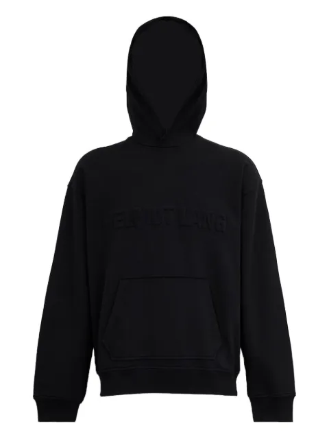Helmut Lang embossed logo hoodie Black P04HM504