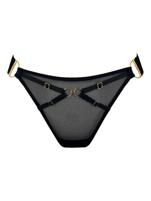 Bordelle Nara mesh thong Black NARABLACKBONDAGETHONG