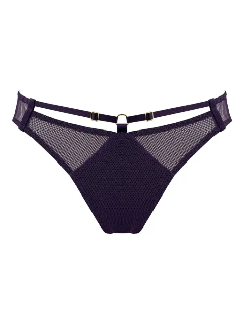 Bordelle Nara mesh-paneled brief Purple NARADEEPPURPLEBRIEF