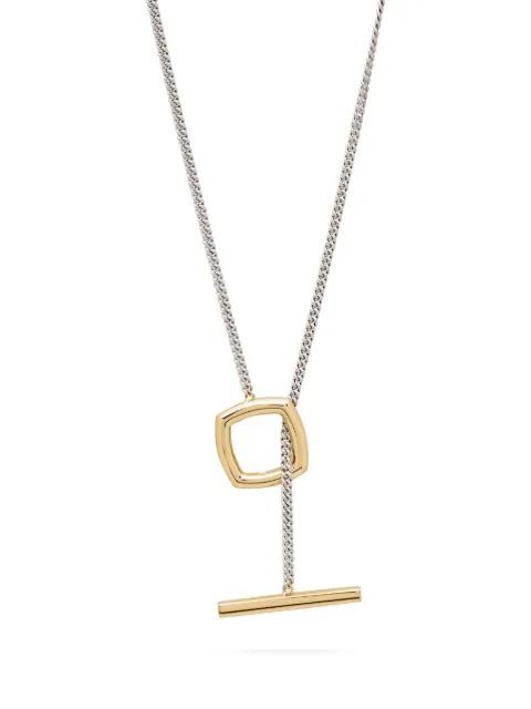Tom Wood square-shape necklace Grey 101554