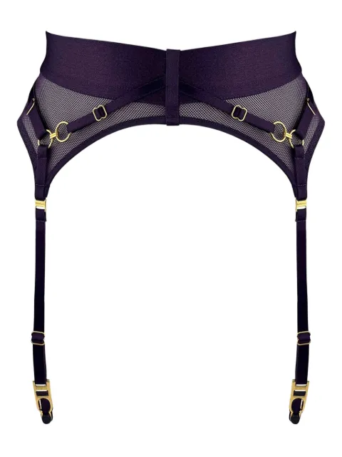 Bordelle Nara ring suspender belt Purple NARADEEPPURPLESUSPENDER