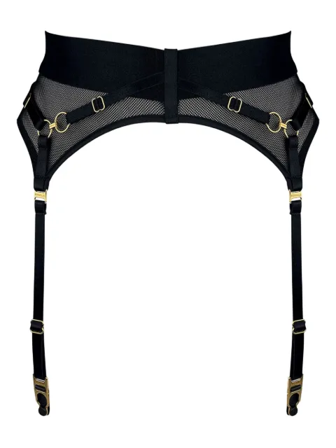 Bordelle Nara mesh suspender belt Black NARABLACKSUSPENDER