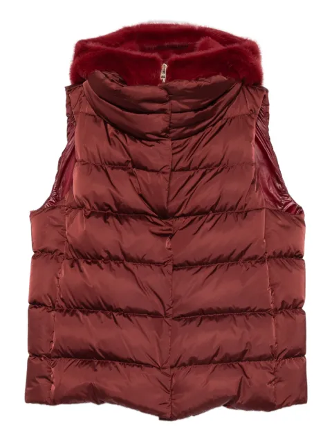 Herno fur-trim gilet Red PI002125D12170Z
