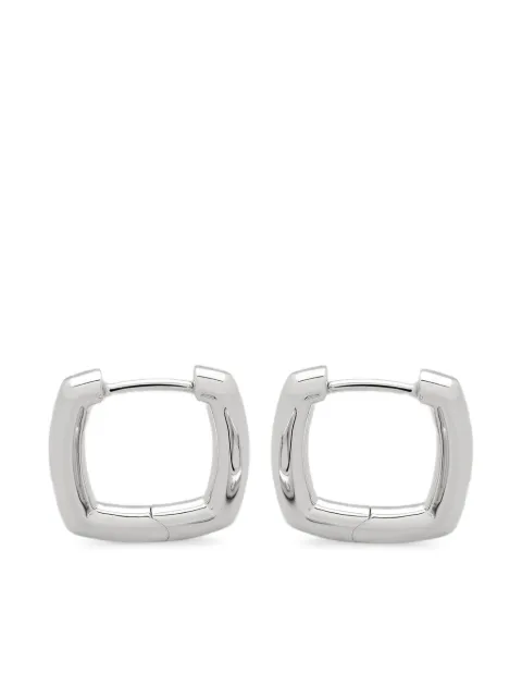 Tom Wood square-shape hoop earrings Grey 101533
