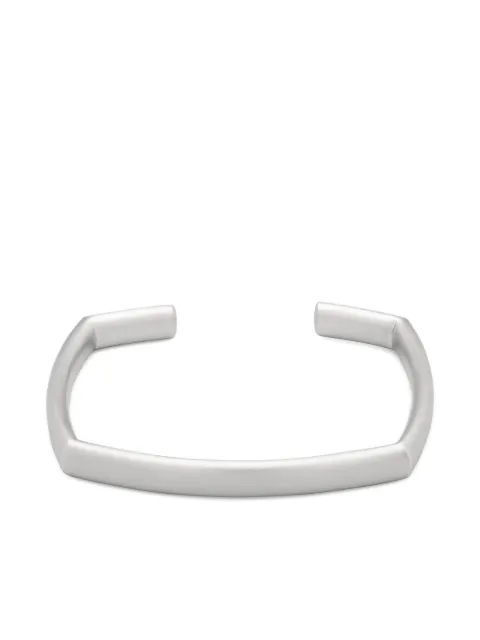 Tom Wood square-frame cuff bracelet Grey 101551