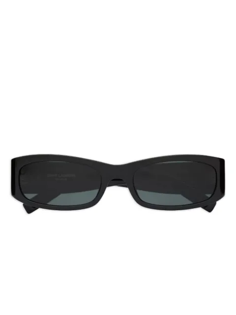 Saint Laurent Eyewear SL M152 logo-plaque rectangle sunglasses Black SLM152001