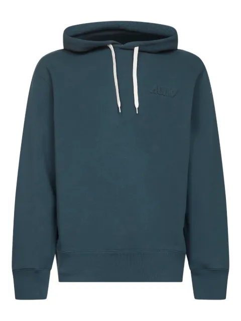 Autry drawstring-hood cotton sweatshirt Green HOPMM1HG