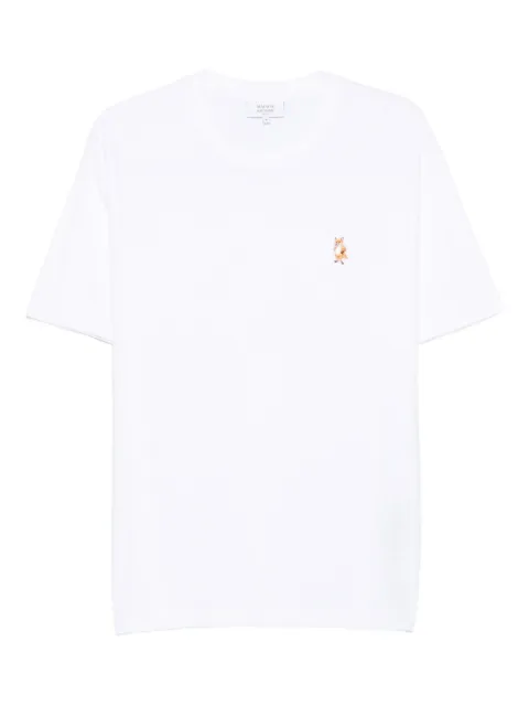 Maison Kitsuné fox embroidered T-shirt White PM00123KJ7026