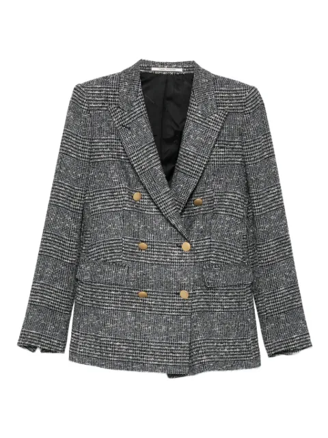 Tagliatore double-breasted checked blazer Black JPARIGI10B160070