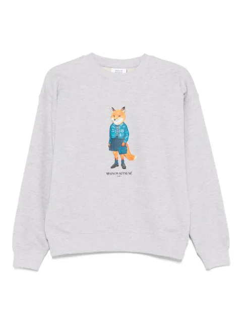 Maison Kitsuné Dressed Fox print sweatshirt Grey PW00316KM0341H120