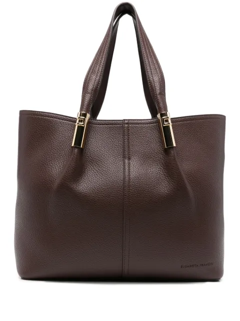 Elisabetta Franchi clasp-detail tote bag Brown BS41A56E2