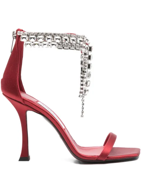 Jimmy Choo 100mm Verity crystal-embellished sandals Pink VERITYSANDAL100SAT