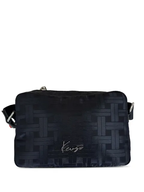 Kenzo logo-plaque shoulder bag Black FF65SA518F22