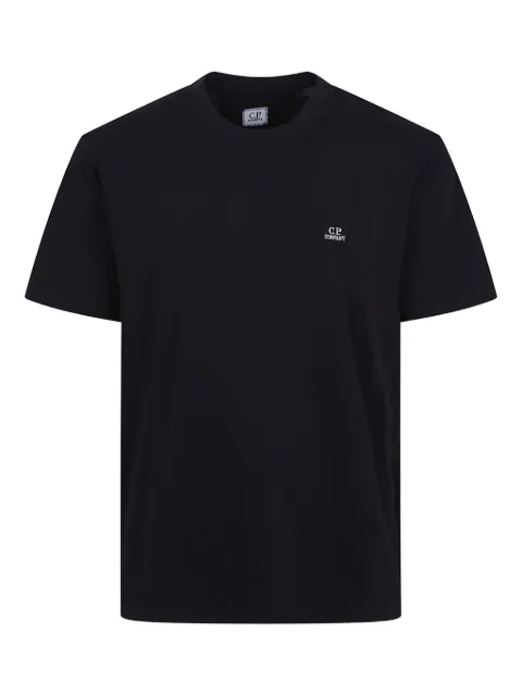 C.P. Company 30/1 jersey short-sleeve logo patch T-shirt Black RCCMTS726A005100W888