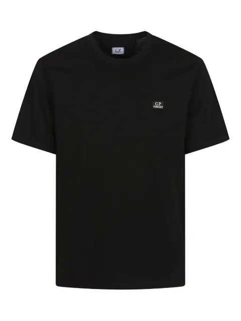 C.P. Company 30/1 jersey short-sleeve logo patch T-shirt Black RCCMTS726A005100W999