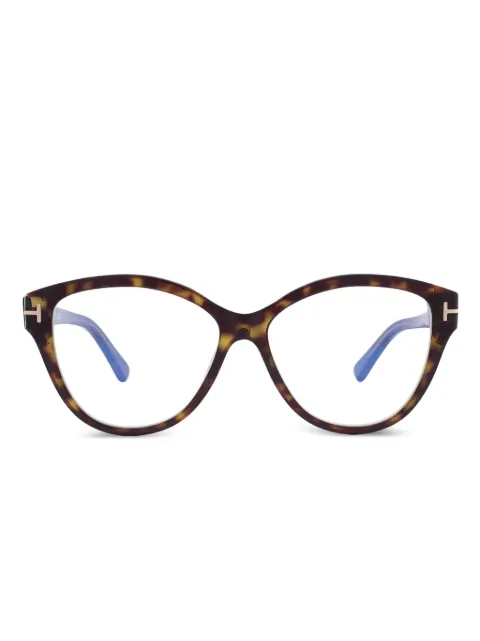 TOM FORD Eyewear shield full-rim eyeglasses Brown FT5954B055