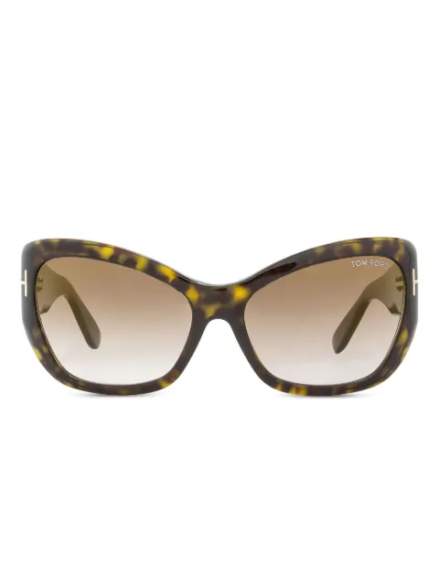 TOM FORD Eyewear cat-eye full-rim sunglasses Brown FT046052G