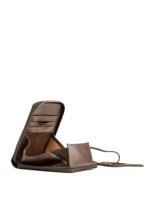 bea mombaers zip-fastening leather wallet Brown ZIPWALLETOLIVE