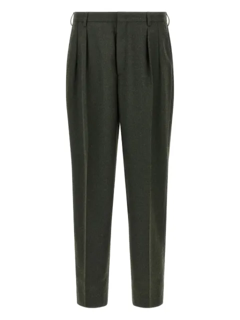 Cellar Door pleated pin-tuck trousers Grey WA110532WQ78278