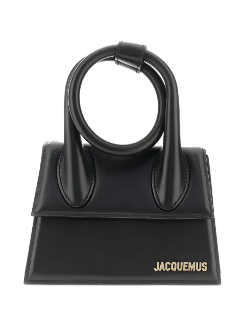 Jacquemus mini Chiquito knot-handle tote bag Black BAW00005BC01C01