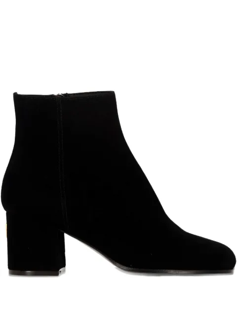 Via Roma 15 block-heel side-zip ankle boots Black 4551NERO
