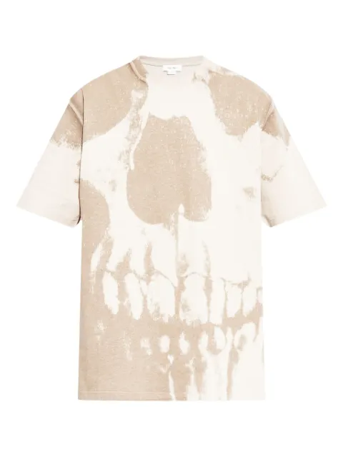 Alexander McQueen skull-print cotton T-shirt White 815067QTAC50979