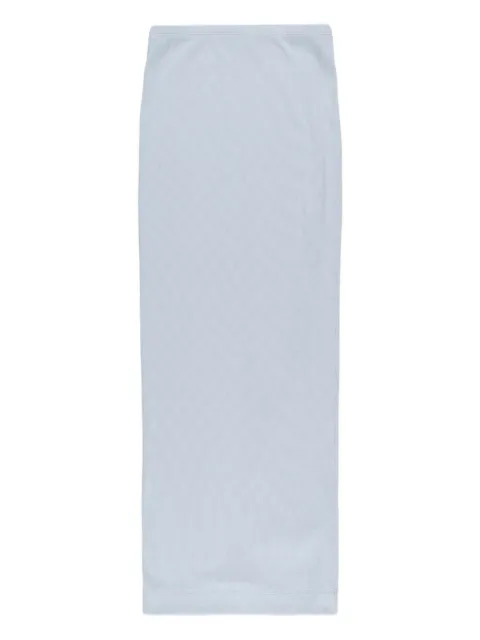 ETERNE Emma ribbed maxi skirt Blue CB20104