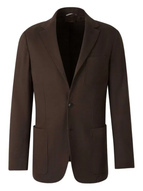 Canali single-breasted blazer Brown LJ0147RJJ03344