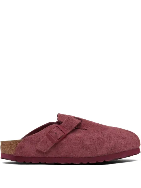 Birkenstock Boston "red" suede mules Red 1020548