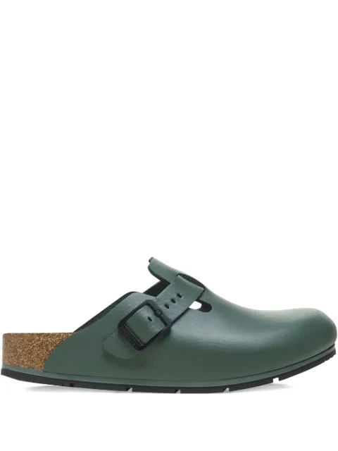 Birkenstock Boston "thyme" leather mules Green 1026188