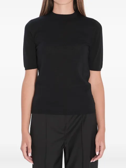Max Mara ribbed wool T-shirt Black 2521366161600