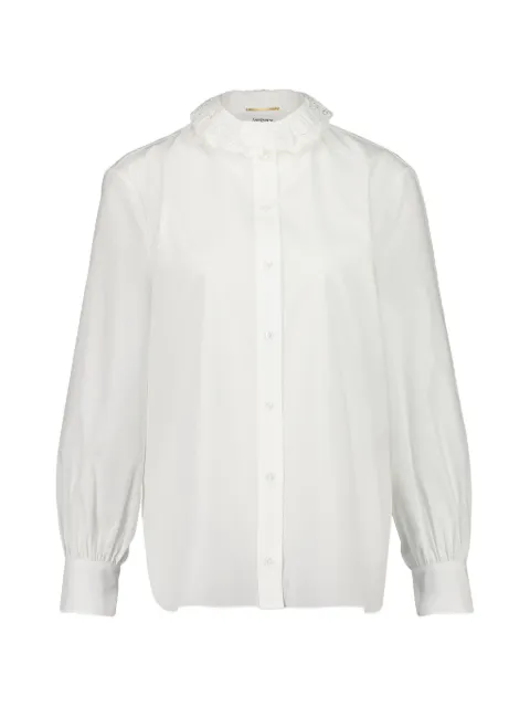 Saint Laurent lace-collar shirt White 842627Y7K36